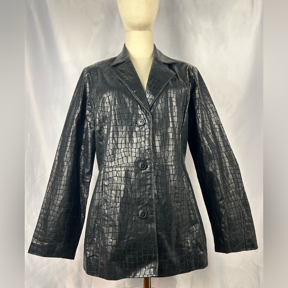 Leather coat
